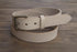 1.25" Natural Full Grain Leather Belt English Point Tip Roller Buckle